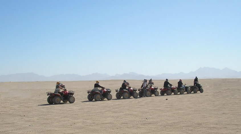 Morning Moto safari on the quads - 3 hours action trip from Hurghada